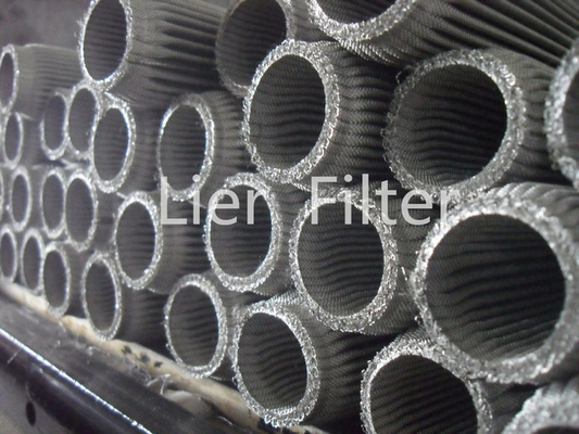 Diámetro de apriete doblado de acero inoxidable de la suciedad de la alta porosidad del elemento filtrante alto